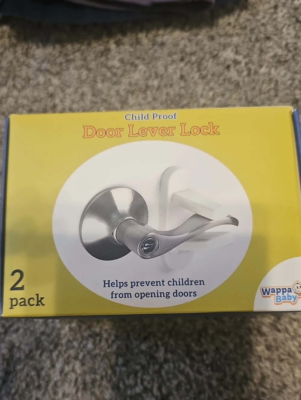 Child Proof Door Lever Lock - 2 Pack